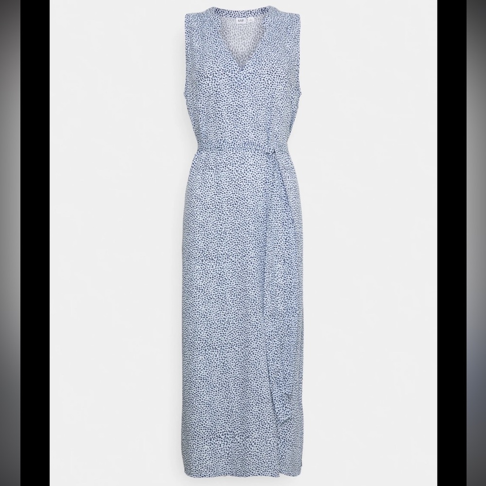 GAP Blue Patterned Maxi Dress